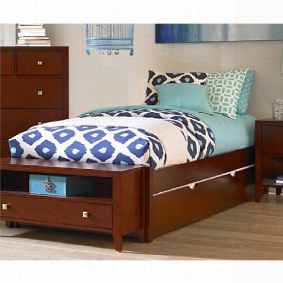 Ne Kids Pulse Full Platform Bed With Trundle In Cherry