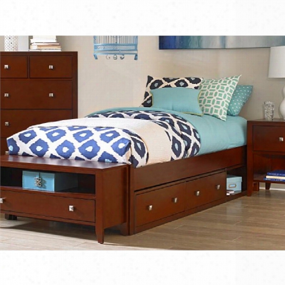 Ne Kids Pulse Full Storage Platform Bed In Cherry