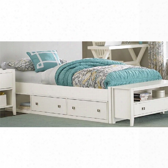 Ne Kids Pulse Twin Storage Platform Bed In White