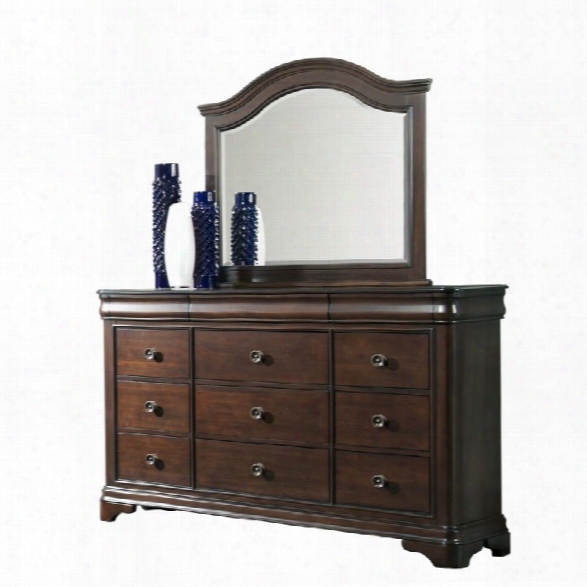 Picket House Furnishings Conley Dresser With Mirror In Cherry