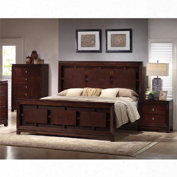 Picket House Furnishings Easton 3 Piece King Bedroom Set In Cherry