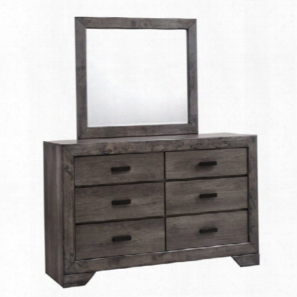 Picket House Furnishings Grayson 6 Drawer Dresser And Mirror Set