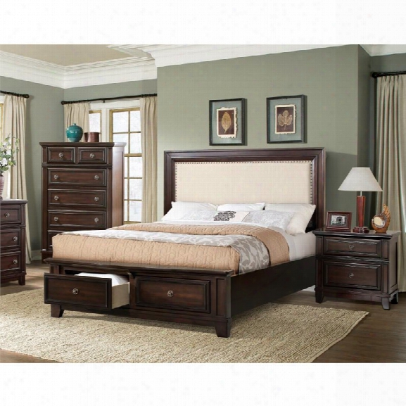Picket House Furnishings Harland 3 Piece King Bedroom Set In Espresso