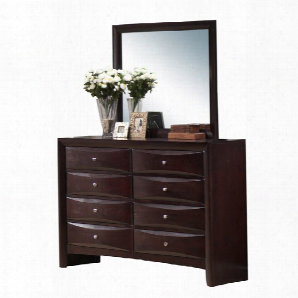 Picket House Furnishings Madison Dresser With Mirror In Mahogany