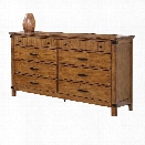 Coaster Brenner 8 Drawer Dresser in Natural and Honey