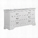 Coaster Louis Philippe 6 Drawer Dresser in White