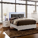 Furniture of America Rayland 2 Piece Queen LED Panel Bedroom Set