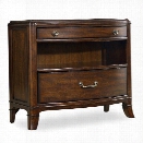 Hooker Furniture Palisade 2-Drawer Nightstand in Walnut