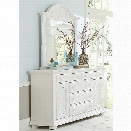 Liberty Furniture Summer House I Dresser and Mirror Set in White