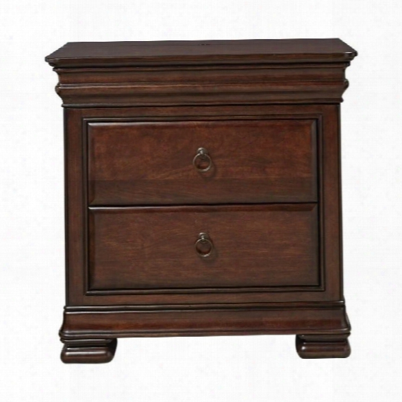 Universal Furniture Reprise 3 Drawer Nightstand In Rustic Cherry