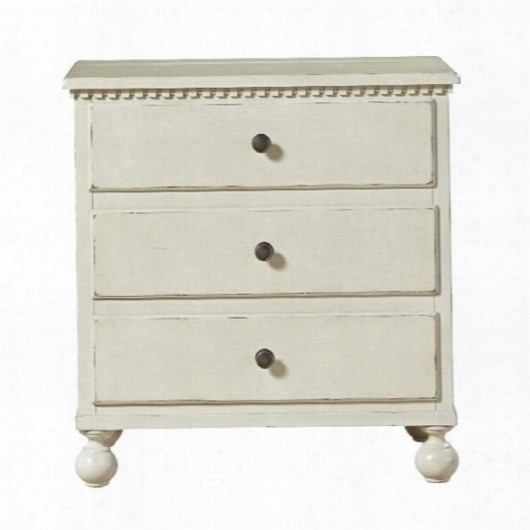 Universal Furniture Sojourn 3 Drawer Nightstand In Summer White