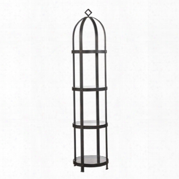 Uttermost Welch 4 Shelf Etagere In Industrial Iron