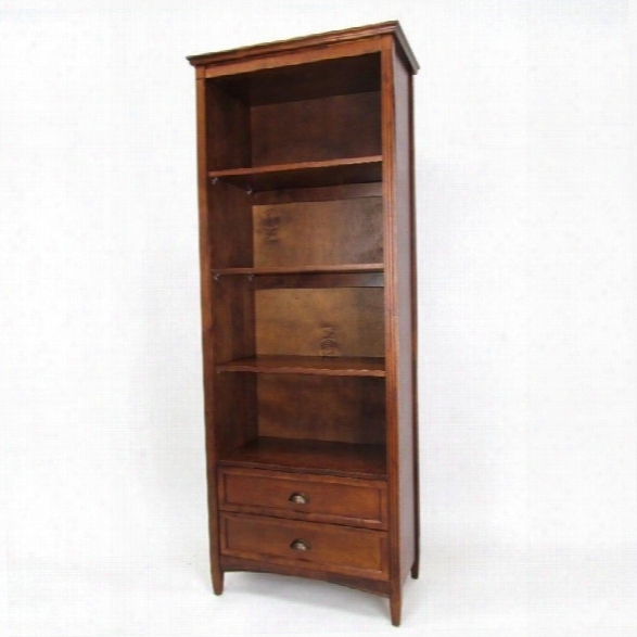 Wayborn 3 Shelf Bookcase With Drawers In Brown