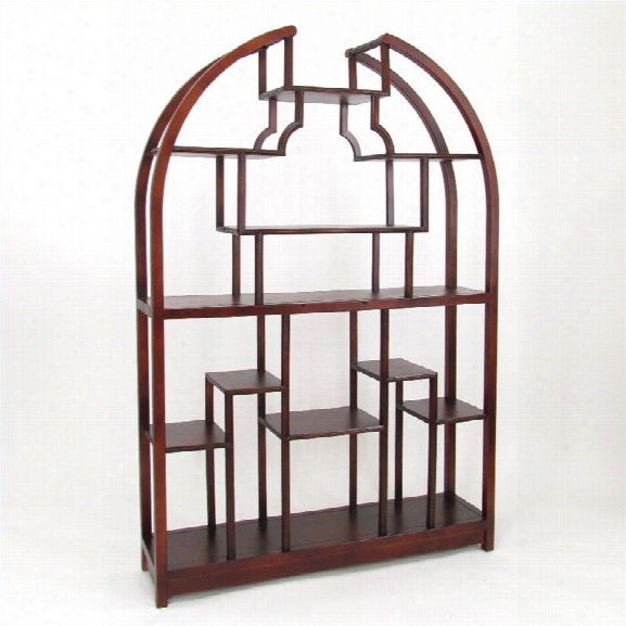 Wayborn Etagere 48 Display Unit In Dark Brown