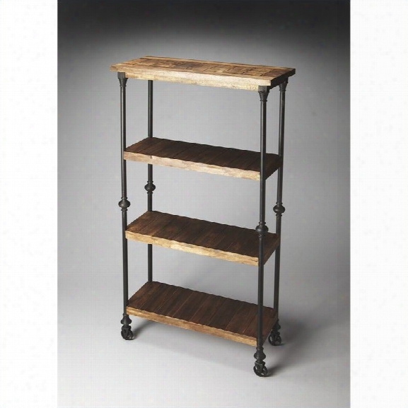 Butler Specialty Fontainbleau Industrial Chic Bookcase