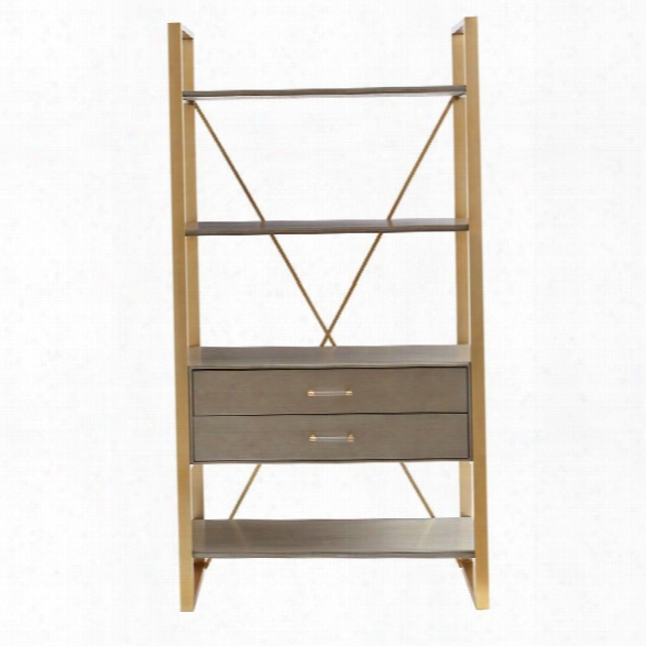 Coastal Living Oasis-harwell Bookcase In Grey Birch