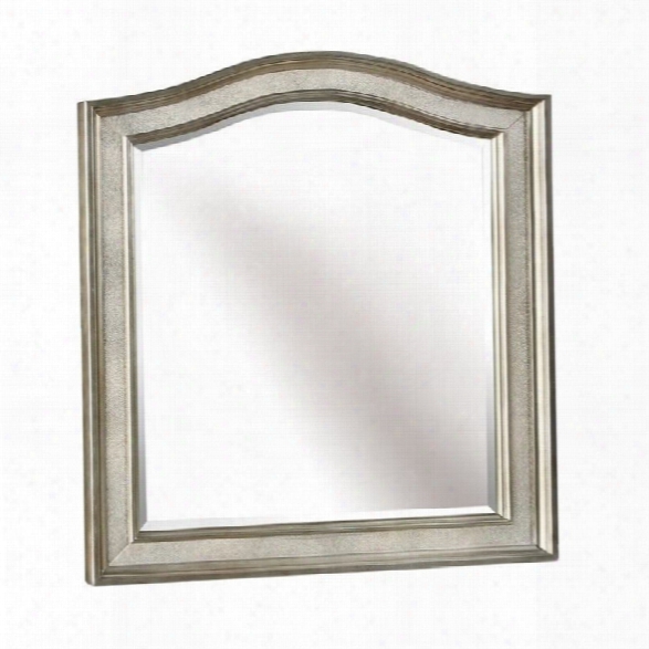 Coaster Bling Game Vanity Mirror In Metallic Platinum