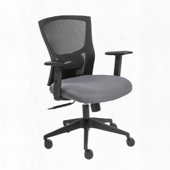 Eurostyle Belma Low Back Office Chair In Black And Gray