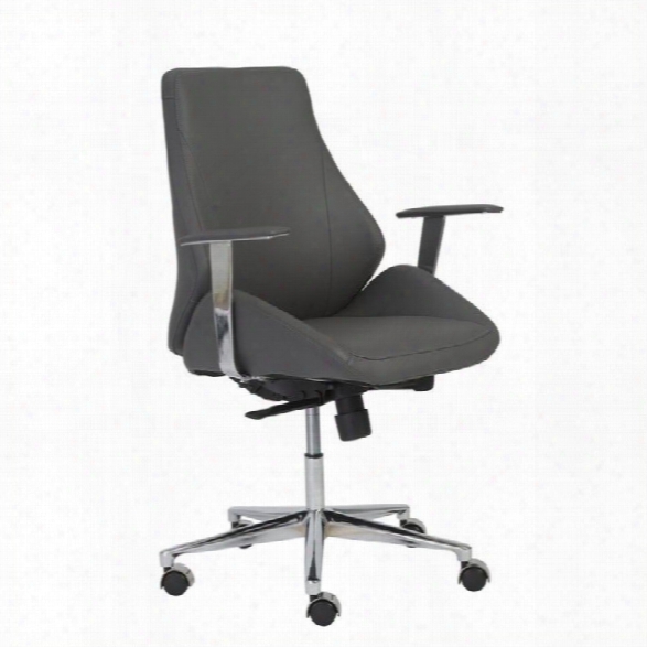 Eurostyle Bergen Low Back Office Chair In Gray