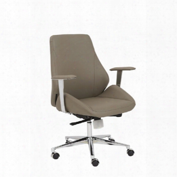Eurostyle Bergen Low Back Office Chair In Taupe
