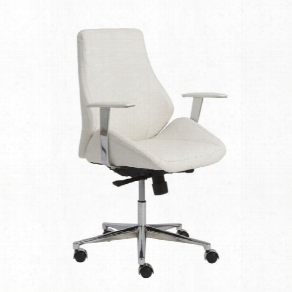 Eurostyle Bergen Low Back Office Chair In White