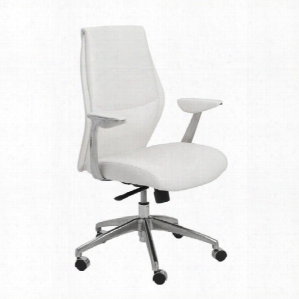 Eurostyle Crosby Low Back Office Chair In White