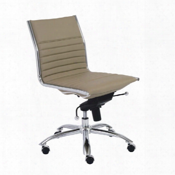 Eurostyle Dirk Low Back Office Chair In Taupe