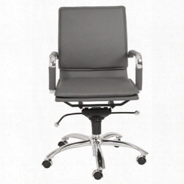 Eurostyle Gunar Pro Low Back Office Chaor In Gray/chrome