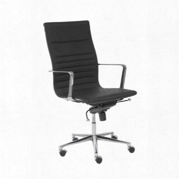 Eurostyle Kyler High Back Office Chair-gray/chrome