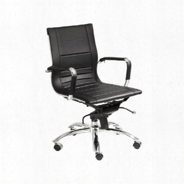 Eurostyle Owen Low Back Office Chair In Black/chrome