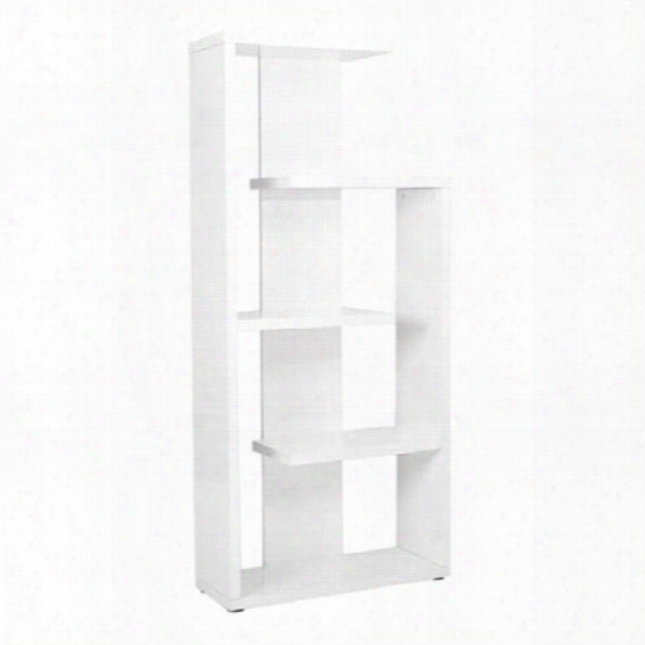 Eurostyle Robbie Shelving Unit In White Lacquer