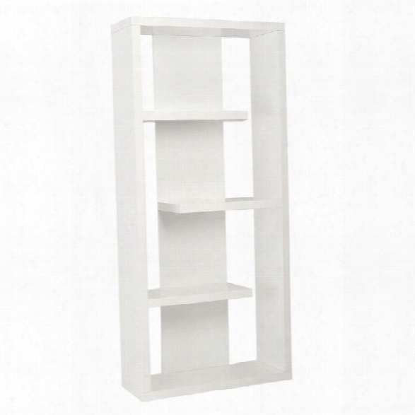 Eurostyle Robyn Shelving Unit In White Lacquer