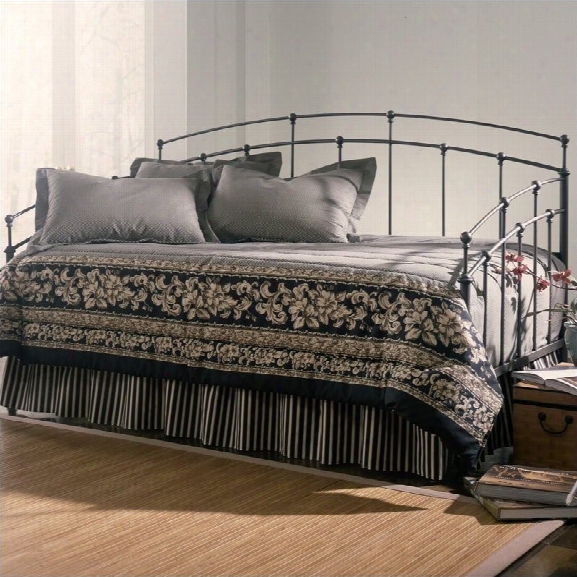 Fashion Bed Fenton Metal Daybed In Black Walnut Finish