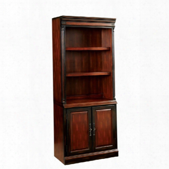 Furniture Of America Gilmour 3 Shelf Transitional Bookcase In Cherry