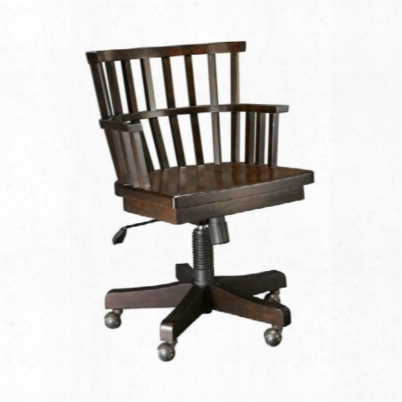 Hammary Structure Desk Office Chair In Distressed Brown