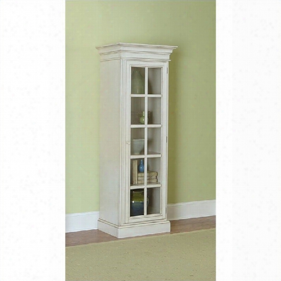 Hillsdale Pine Island Library Cabinet In Old White-large