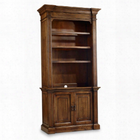 Hooker Furniture Archivist 4 Shelf Bookcase In Pecan