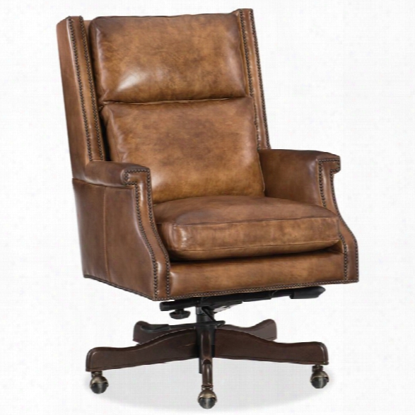 Hooker Furniture Beckett Leather Home Office Chair In Checkmate Pawn