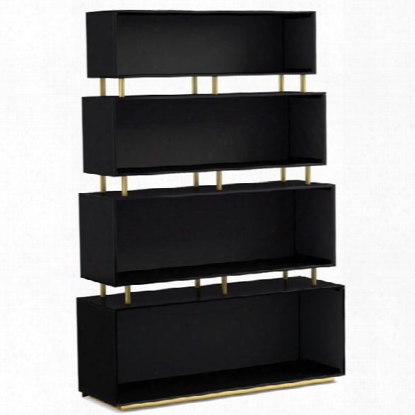 Hooker Furniture Cynthia Rowley Skyline 4 Shelf Bookcase In Black