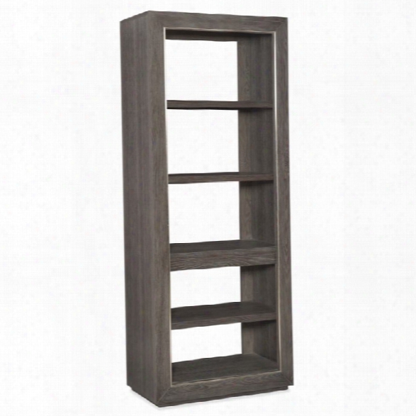 Hooker Furniture House Blend 5 Shelf Bookcase In Gorgeous Gray