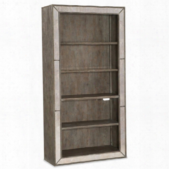 Hooker Furniture Rustic Glam 5 Shelf Bookcase In Light Wood