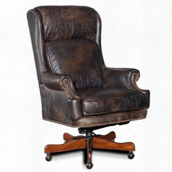 Hooker Furniture Seven Seas Executive Office Chair In Old Saddle Fudge