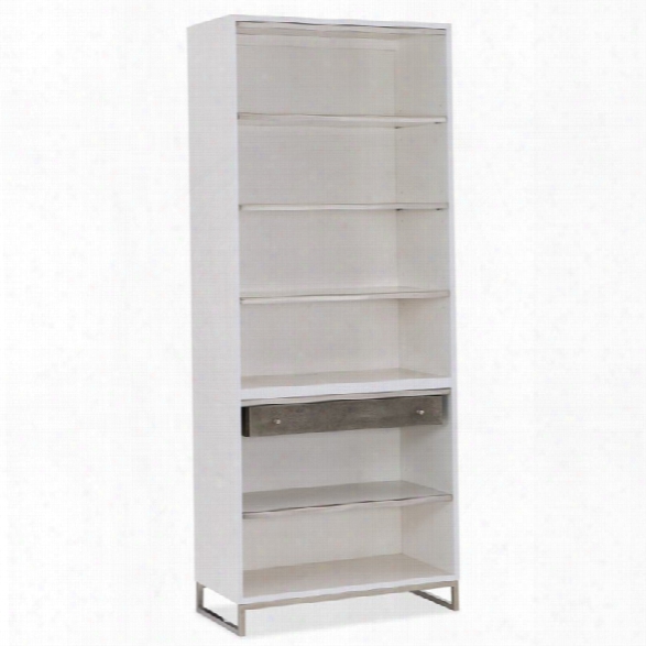 Hooker Furniture Sophisticated Contemporary 6 Shelf Bookcase In White