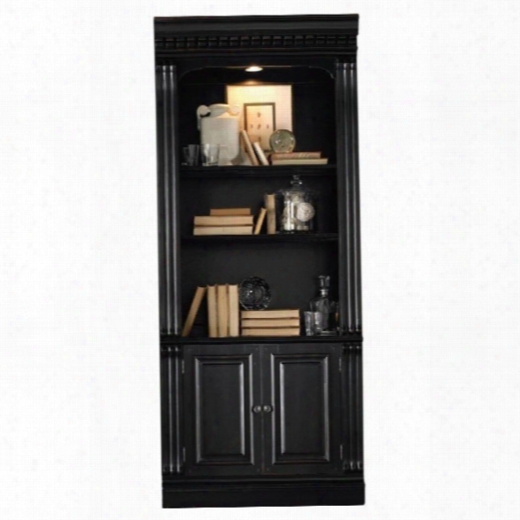 Hooker Furniture Telluride Bunching Boookcase With Doors In Black