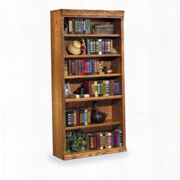 Kathy Ireland Home By Martin Huntington Oxford 6 Shelf 72h Wood Bookcase In Wheat