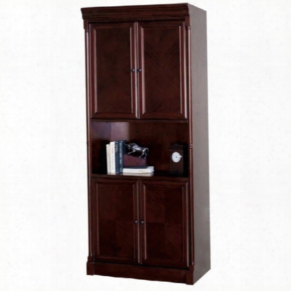 Kathy Ireland Home By Martin Mount View Bookcase With Doors