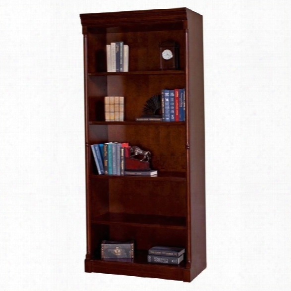 Kathy Ireland Home By Martin Mount View Open Wood Bookcase In Cherry