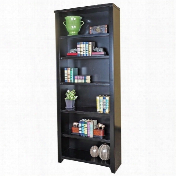 Kathy Ireland Home By Martin Tribeca Loft 84 Bookcase In Midnight Smoke