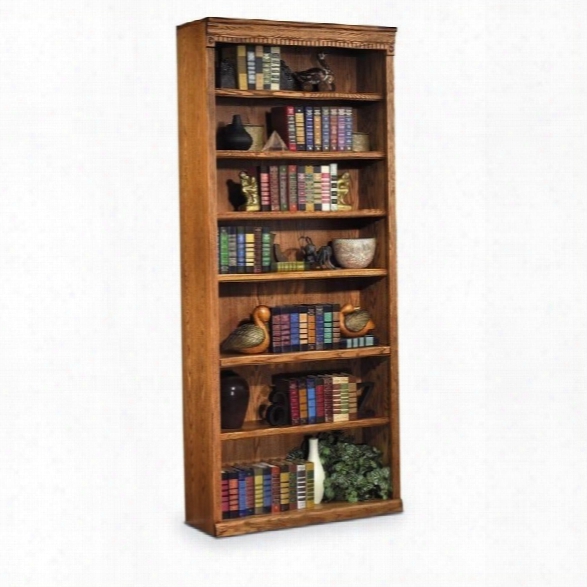 Kathy Ireland Home Huntington Oxford 7 Shelf 84h Wood Bookcase In Wheat