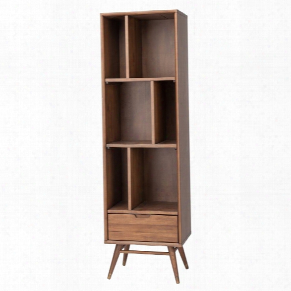 Nuevo Baas 3 Shelf Bookcase In Walnut